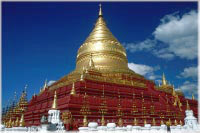 Bilder-Gallerie * Schwezigon Pagode - Foto-Impressionen * Fotos aus Burma - Old Bagan